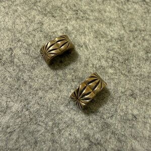 Pandora Gold Tone Patterned Bracelet Charms.  These hold the charms in place.